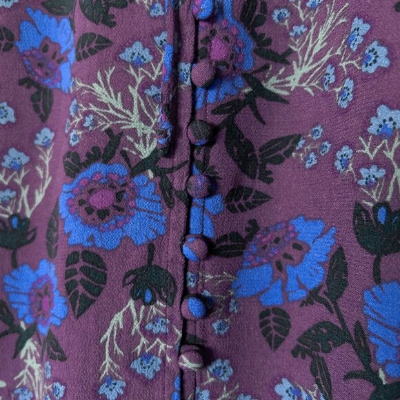 Free People Magic Mystery Top Bell Sleeve Floral Print πΊπ - Picture 5 of 6